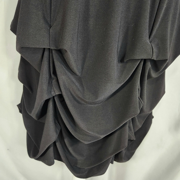 Tiana B. Black Sleeveless Gathered Skirt Pull On Dress Size Small - Picture 3 of 10
